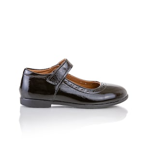 Schwarze Leder Mary Jane Schuhe für Mädchen Leder Schulschuhe Mädchen Schulschuhe Mädchen Mary Janes Schwarze Schuhe für Kleinkind Mary Janes Kleinkinder
