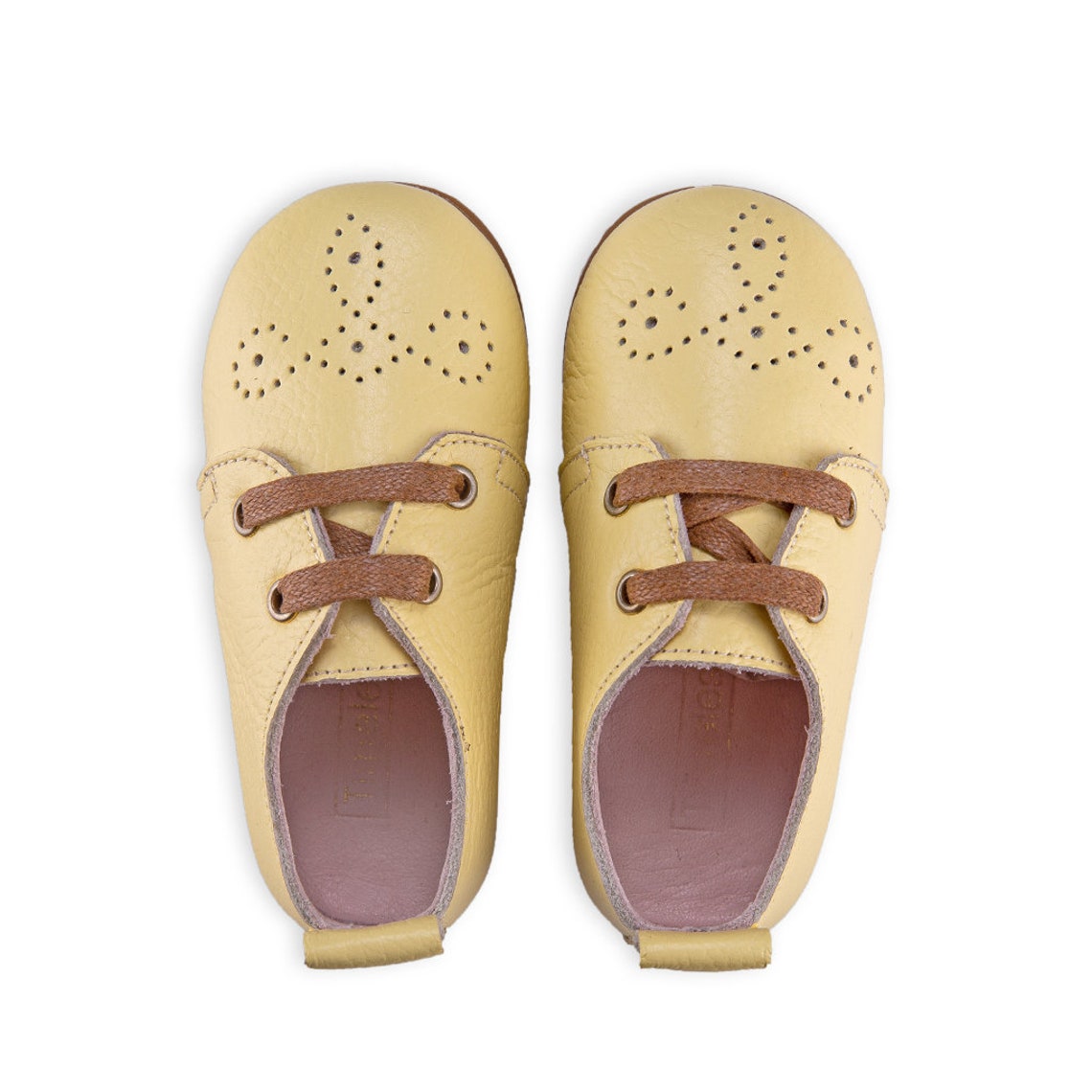 Leather Yellow Baby and Toddler Shoes for Boys for birthdays Etsy