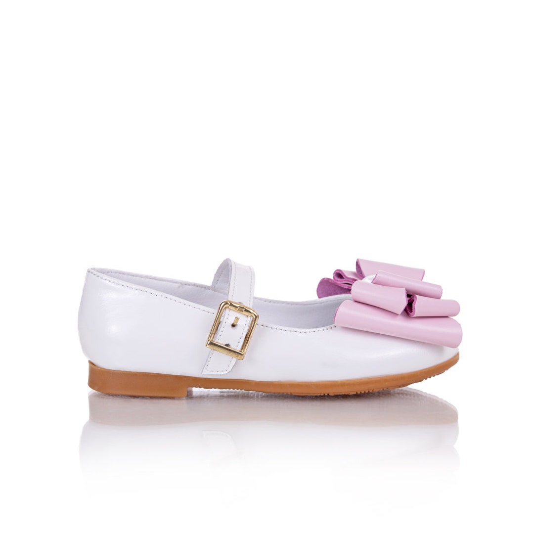 White Toddler Girl Shoes Bow Shoes for Girls Dress Shoes White Flower ...