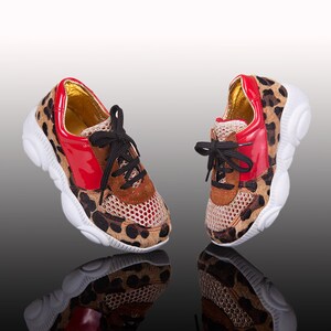 Scarpe outlet tennis leopardate