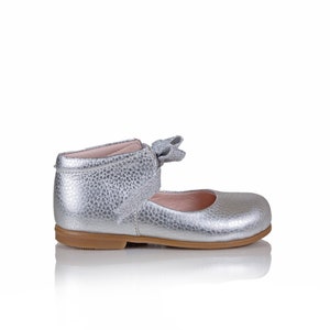 Silver Flower Girl Shoes Toddler Girl Shoes Baby Girl Shoes Toddler Party Shoes Baby Wedding Shoes Toddler Silver Christening Shoes
