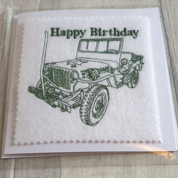 Jeep Birthday Card Etsy