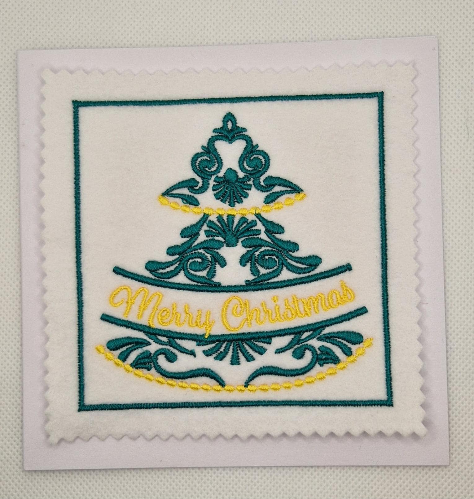 刺繍入りクリスマスエレガントカード（マルチパック） - Etsy 日本