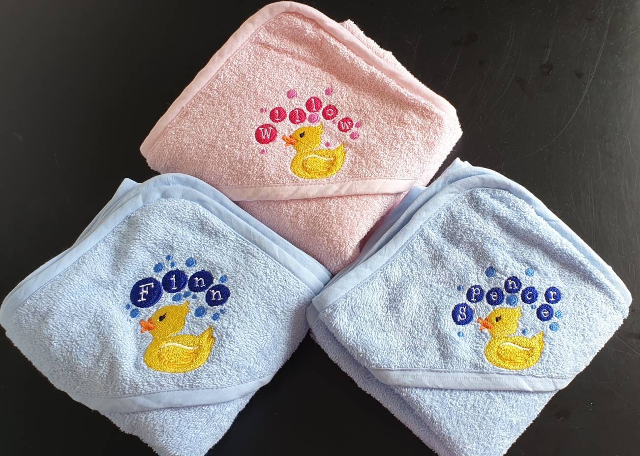 Baby Hooded Rubber Duck Towels Etsy UK