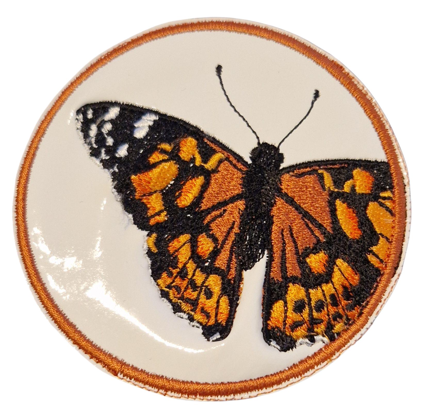 刺繍の蝶とアゲハチョウのコースター - Etsy 日本