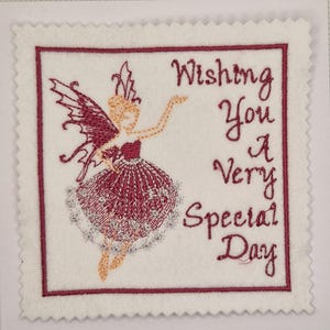 Embroidered Fairy Special Birthday Card