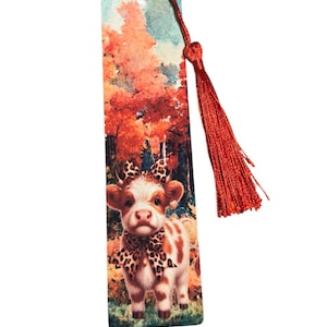 Sublimation Baby Highland Cow Bookmark