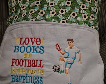 Embroidered Football Reading Cushion/Pillow