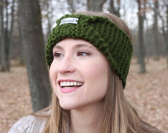 Knitting Pattern for Birmingham Blessed Headband, Chunky Knit Headband, Ear Warmer, Knitting, Messy Bun Hat, Beginner Knitting pattern