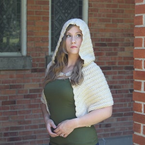 Crochet Pattern for Denver Hooded Cape, Bolero, Crop Top,  Poncho, Crochet Cape Pattern, Shrug, Hooded Cape, Shawl, Wrap, Crochet Pattern