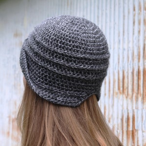 Crochet Pattern for Gettysburg Fishtail Cloche, Unique Cloche, Women's Cloche, Crochet Cloche, Brimmed Hat, Beanie, Winter Hat, Stylish Hat