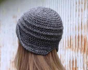 Crochet Pattern for Gettysburg Fishtail Cloche, Unique Cloche, Women's Cloche, Crochet Cloche, Brimmed Hat, Beanie, Winter Hat, Stylish Hat