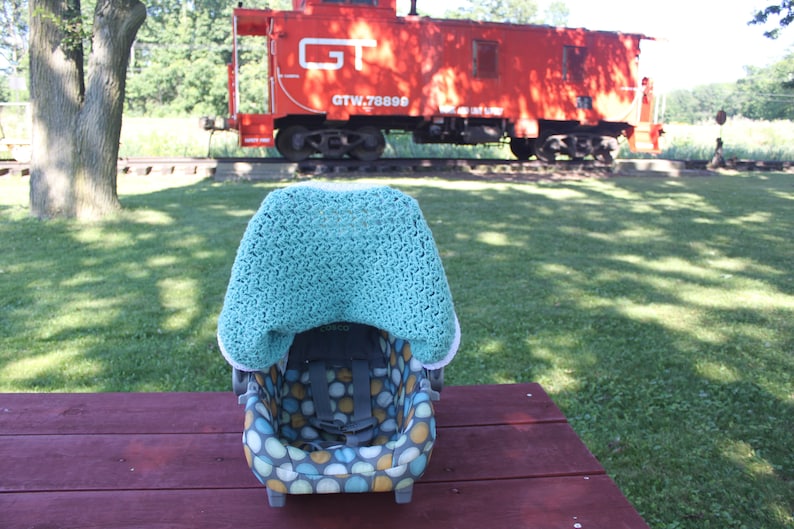 Crochet Pattern for Charleston Car Seat Cover, Carseat Cover, Baby Blanket, Baby Seat Cover, Crochet Car Seat Cover, Crochet for Baby image 4