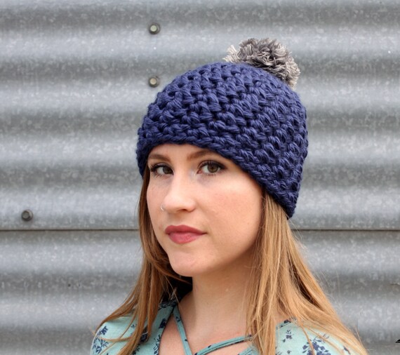 Crochet Pattern for Manhattan Pom Pom Beanie, Pom Pom  display picture 1