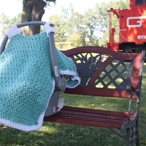 Crochet Pattern for Charleston Car Seat Cover, Carseat Cover, Baby Blanket, Baby Seat Cover, Crochet Car Seat Cover, Crochet for Baby image 6