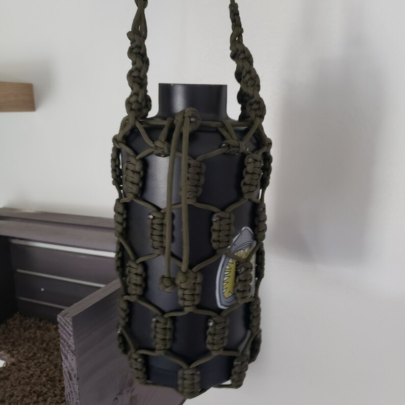 Xl Paracord Water Bottle Holder Made to Fit 64oz Etsy