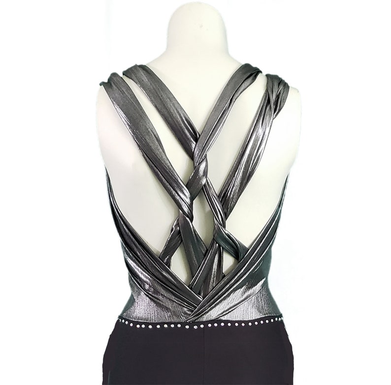 SILVER Metallic Rave Outfit Catsuit | Bachata Dancewear Jumpsuit ...