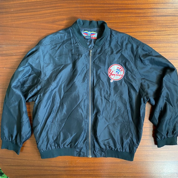 Vintage Yankees Silk Bomber Jacket, Size L