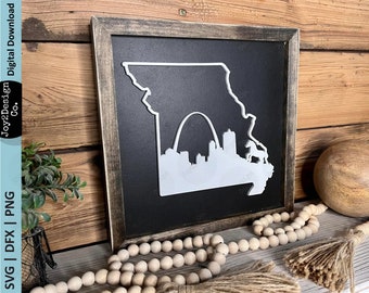 Missouri State SVG| DFX | PNG | Gateway Arch Svg | Missouri Svg | Clydesdale svg | St. Louis  svg | Laser svg