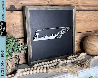 Tennessee Svg | Knoxville Skyline SVG | Tennessee Laser Cut File | Tennessee State SVG | Knoxville SVG | Dfx | Png