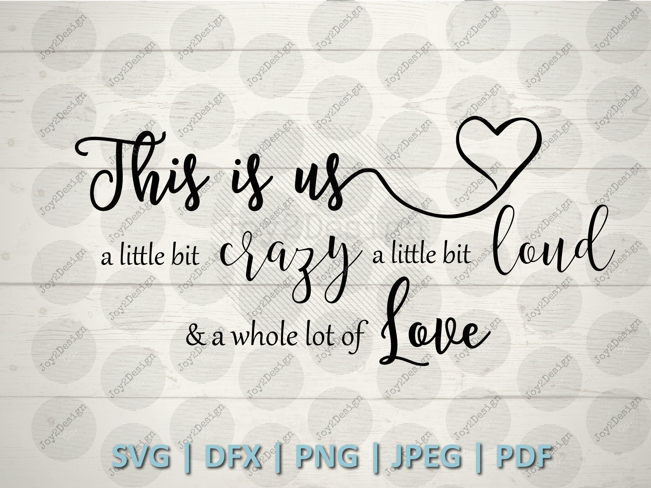 This is Us Svg A Little Bit Crazy a Little Bit Loud and a Etsy