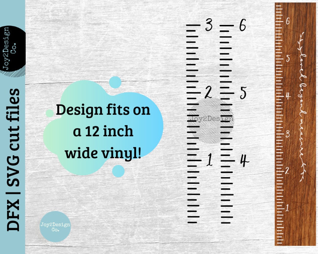 Growth Chart Ruler Cutting File, Watch Me Grow, Loved Beyond Measure, Love Grows Here, SVG DXF EPS