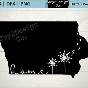 Iowa Svg | Iowa State SVG | DFX | PNG | Iowa Home Cut File for Cricut or Silhouette