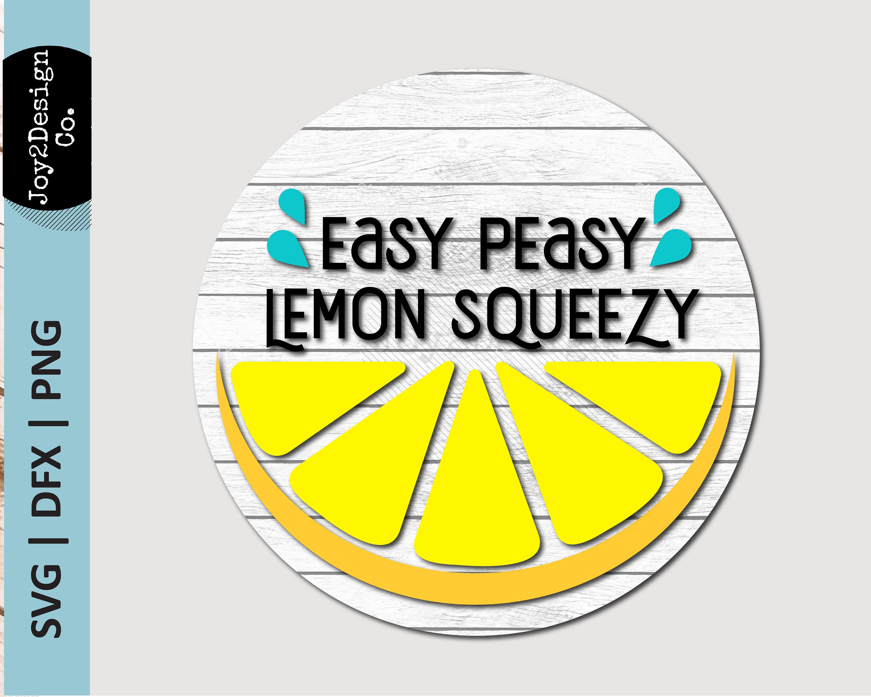 Lemon Dfx Easy Peasy SVG | DFX | PNG | Lemon Squeezy Svg | Lemonade Sign Svg ...