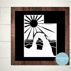 Utah Svg | Delicate Arch SVG | DFX | PNG | Utah State Svg | Utah Scenery Svg