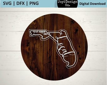 Florida Local Svg | Eat Local | Shop Local | Drink Local | Florida Sign | Florida SVG | PNG | DFX