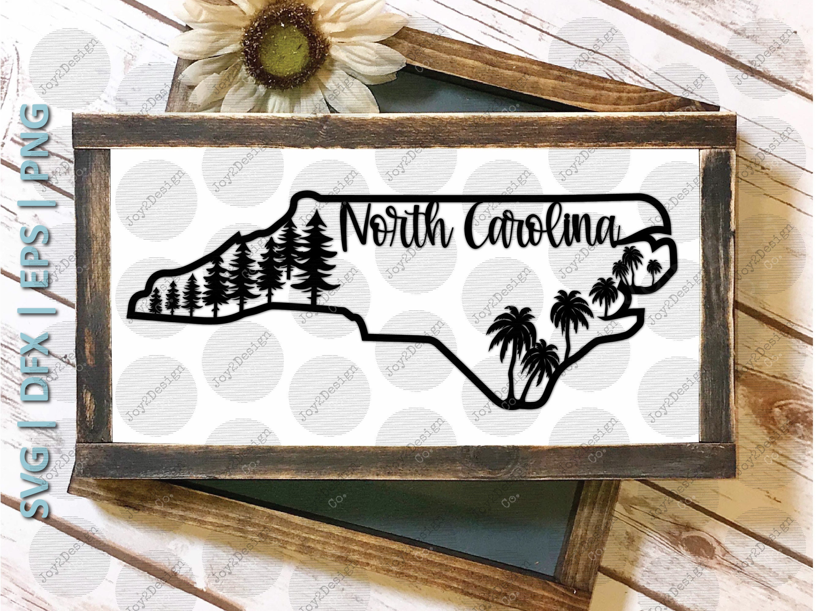 North Carolina Laser Svg | DFX | EPS | PNG | North Carolina Home Svg ...