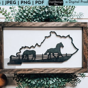 Kentucky Derby Svg | Kentucky State Svg | Kentucky Horses Svg | SVG/PDF/PNG/Jpeg | Kentucky State Laser Svg