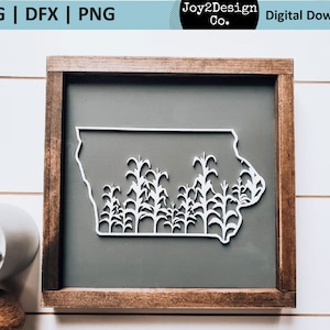 Iowa Cornstalks Svg | Iowa SVG | DFX | PNG | Iowa State Svg