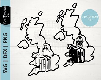 Reino Unido svg / Guild Hall SVG / DFX / PNG / Calcomanía del Reino Unido / Signo del Reino Unido / Inglaterra svg / láser svg