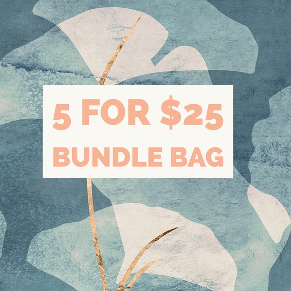 CLEARANCE 5 items for 25 Bundle bag, sale items, one of items, bundled items, discounted items, wholesale