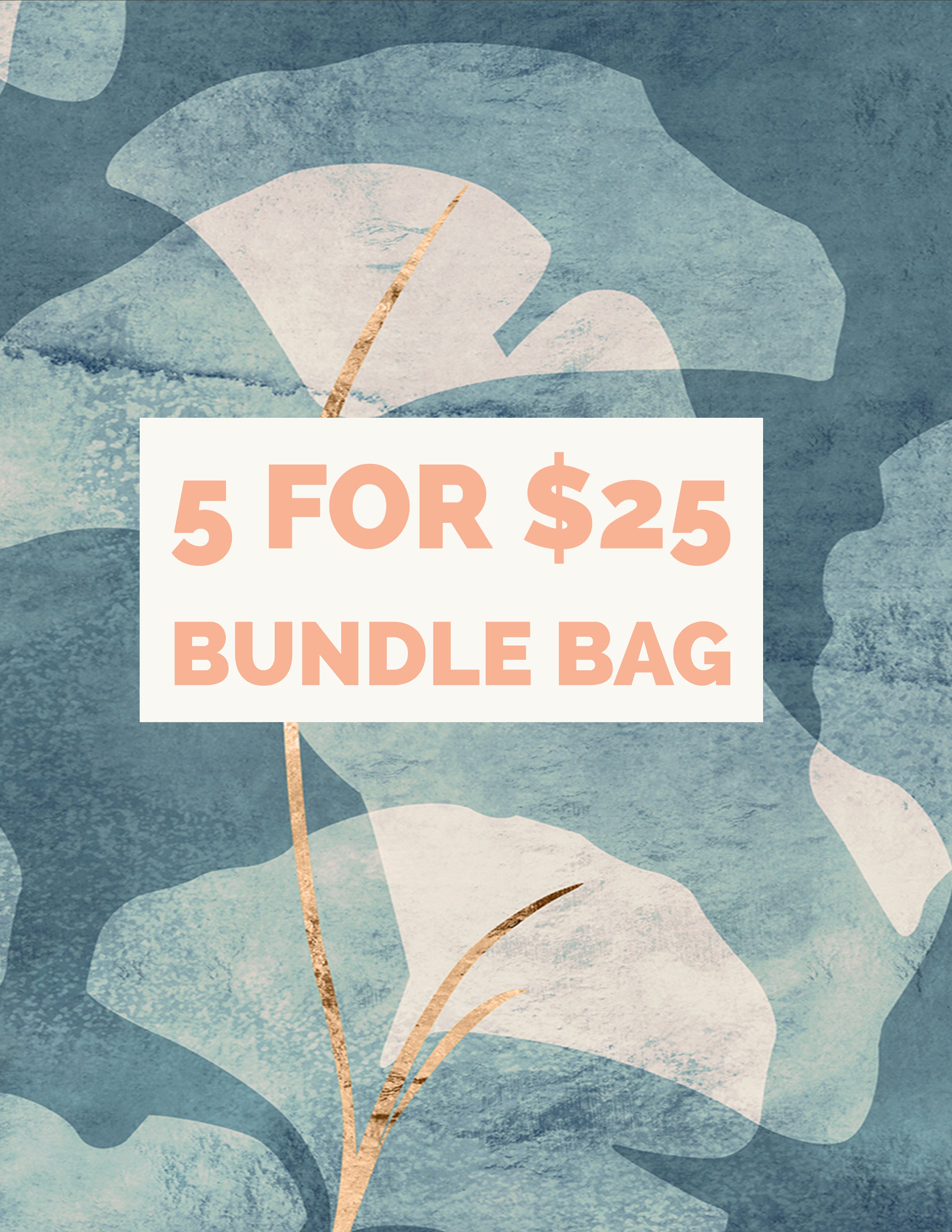 CLEARANCE 5 items for 25 Bundle bag, sale items, one of items, bundled items,  discounted items, wholesale