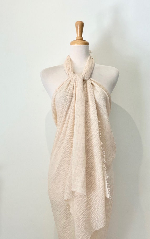 Linen Large Coverup Wrap Shawl Sarong Coverup Sarong | Etsy