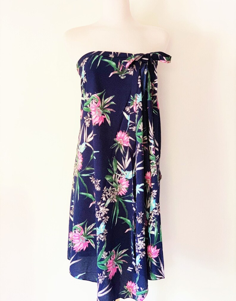 tropical sarong dress