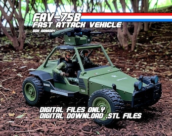 1/12 Scale GI Joe AWE Striker FAV-75B Digital stl Files