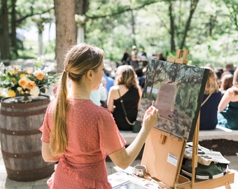 Live event painter | live wedding painter | live wedding artist in Madison, Wisconsin | live event artist in Madison, Wisconsin