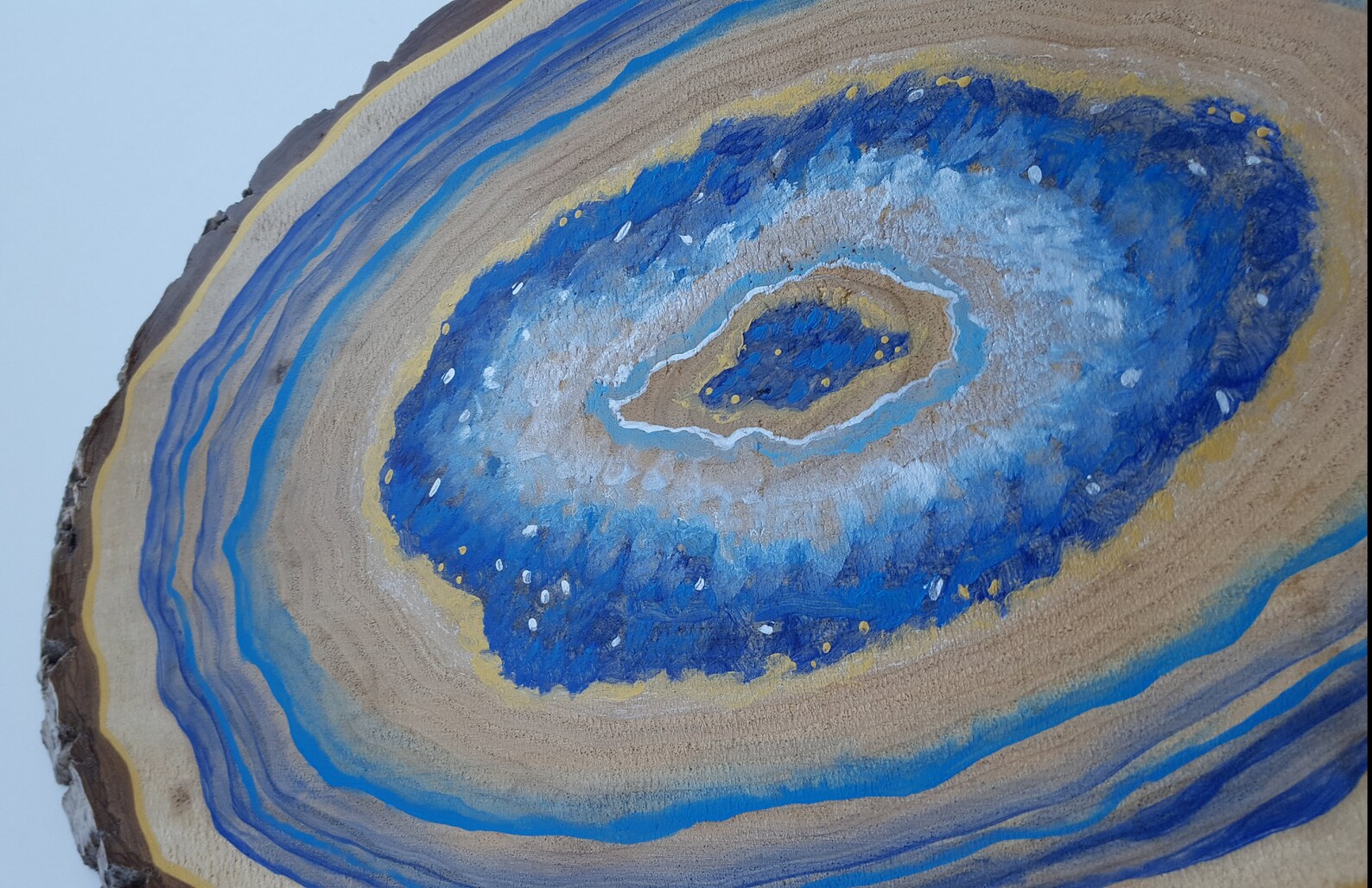 SAPPHIRE GEODE wall hanging and agate home decor Geode Etsy