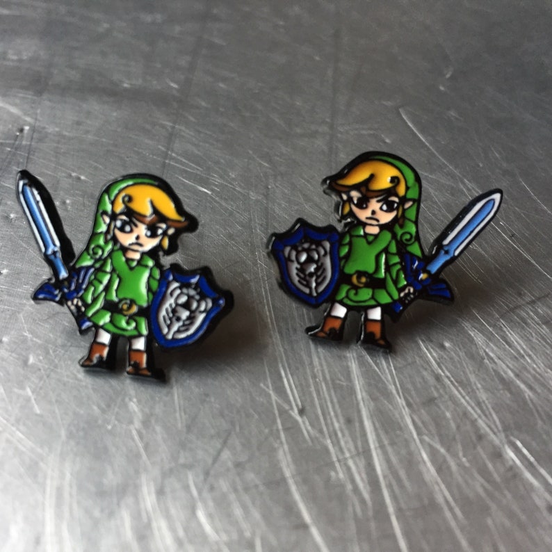 Legend of Zelda Link Stud Earrings Etsy