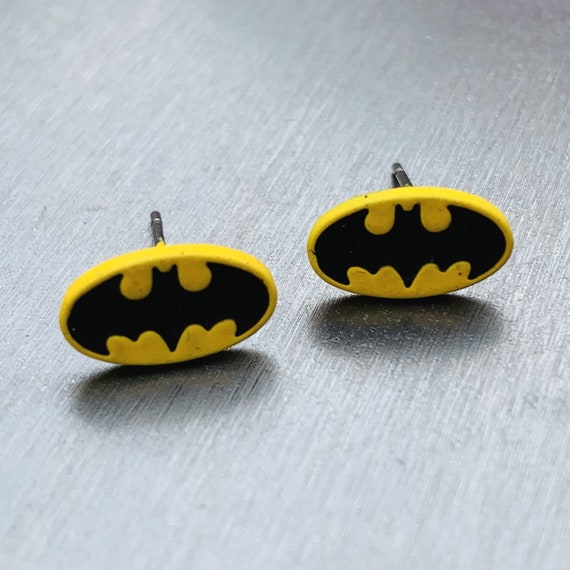 batman stud earrings