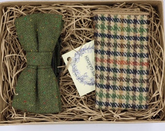 BIG G: Tweed Bow Tie, Bow Ties for Men, Mens Bow Ties, Wedding Bow Tie, Gifts for Men, Fathers Day Gifts, Handmade Bow Tie, Green Bow Tie