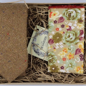 ANDY & JOE : Coffret cadeau cravates fines homme en tweed Cravate de mariage bohème pour garçon d&#39;honneur Mouchoir fleuri Cadeau garçon d&#39;honneur pour petit ami