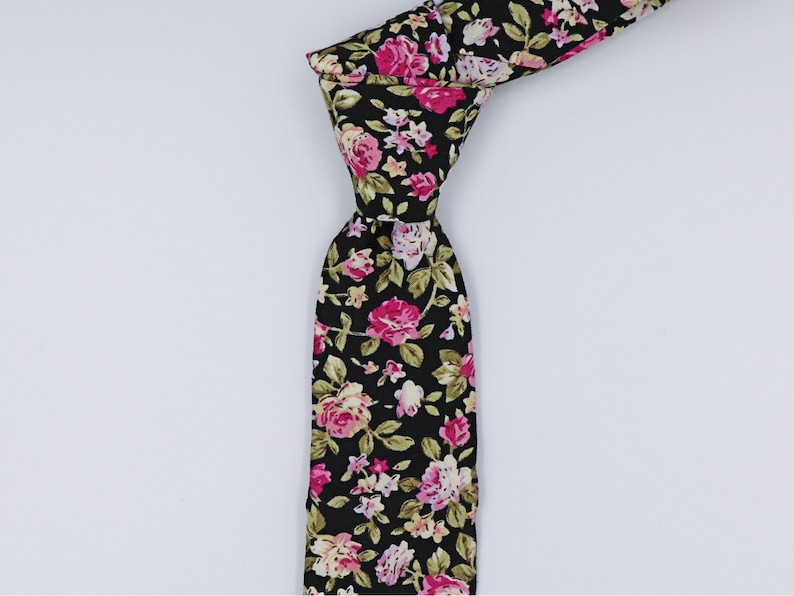 ZARA Floral Tie Floral Ties Ties for Men Gifts for Men Etsy
