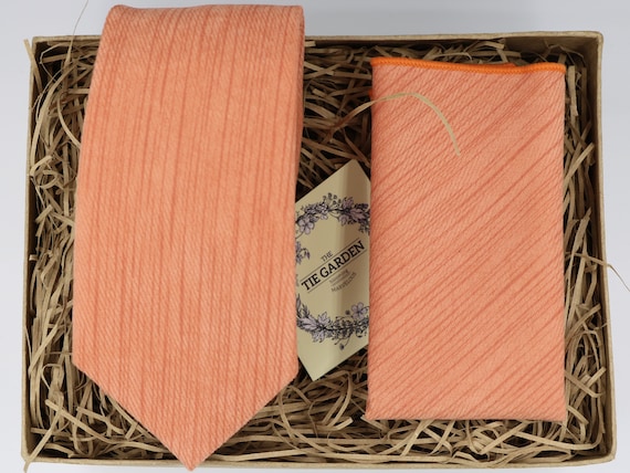 Mens clearance peach tie