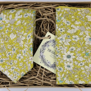 FIONA: The Tie Garden, Floral Tie, Wedding Tie, Ties for Men, Groomsmen Gifts, Floral Pocket Square, Floral Ties, Green Tie, Wedding Attire,