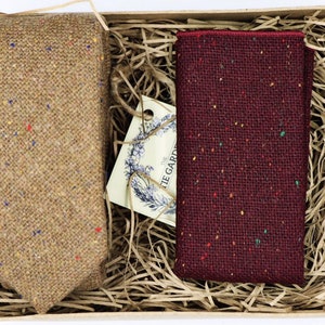 ANDY & LOU: Mens Tie Set, Tweed Skinny Tie, Tweed Pocket Square, Wool Tie, Tie Gift Set, Wedding Tie, Tie for Groomsmen, Mens Ties for Men