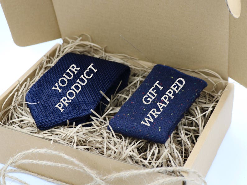 MIKE /& ELOISE: Wedding Tie Floral Pocket Square Knitted Tie Mens Tie Knitted Necktie Ties for Men Pocket Square Grooms Tie Navy Tie